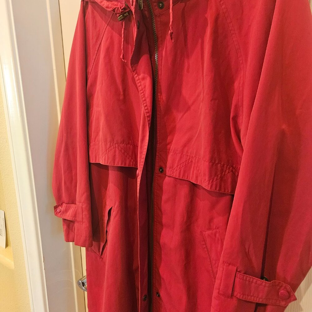 L.L. Bean Vintage Long Vented Raincoat/Trench Coat